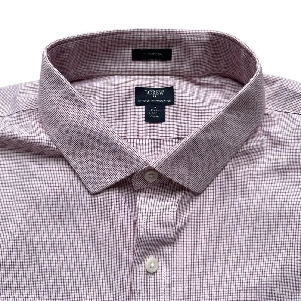 🔃J. Crew Men’s Red Long Sleeve Button Down Dress Shirt